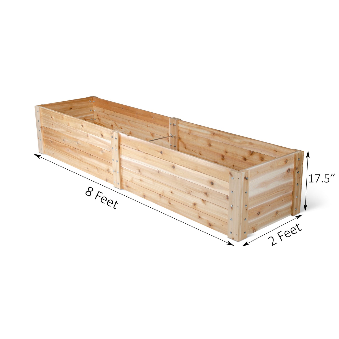 Cedar Raised Garden Bed - 2' x 8' x 17.5"