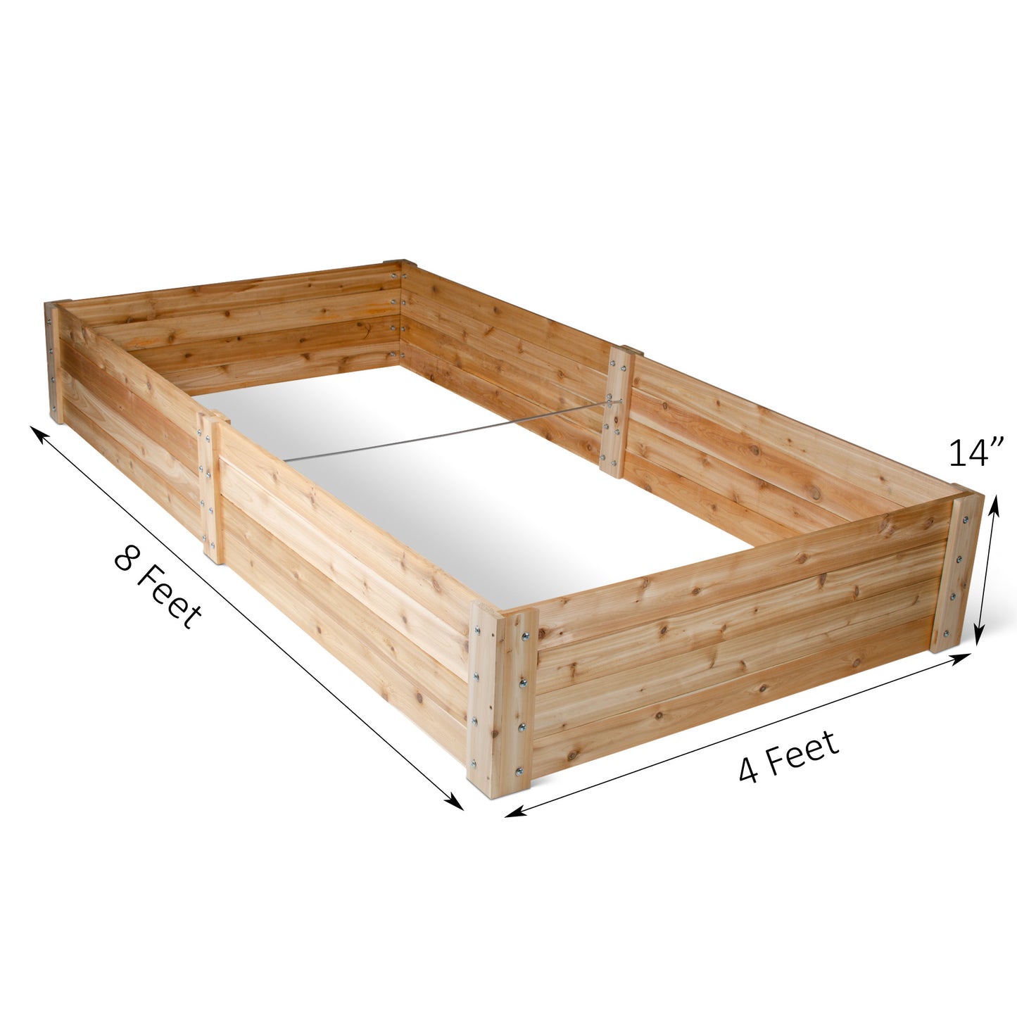 Cedar Raised Garden Bed - 4' x 8' x 14"