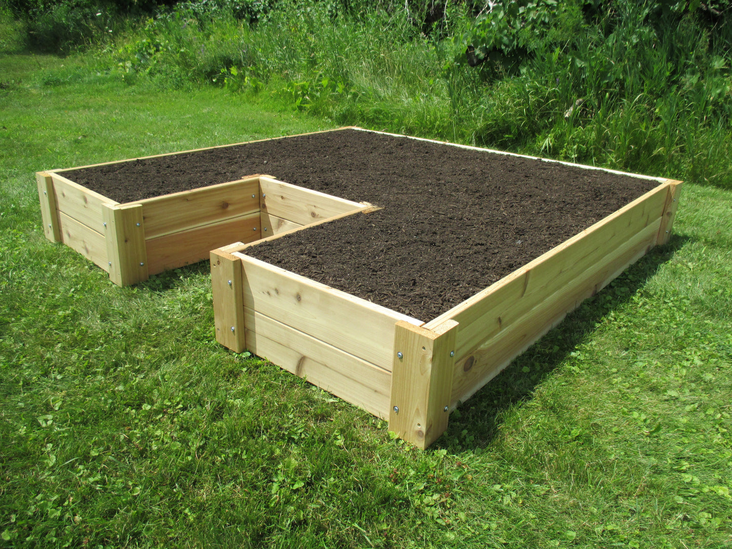 Cedar Raised Garden Bed - U-Shaped - 6' x 6' x 11"