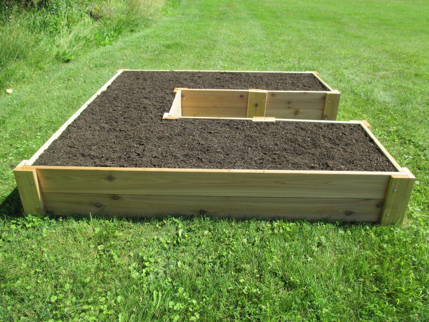 Cedar Raised Garden Bed - U-Shaped - 6' x 6' x 11"