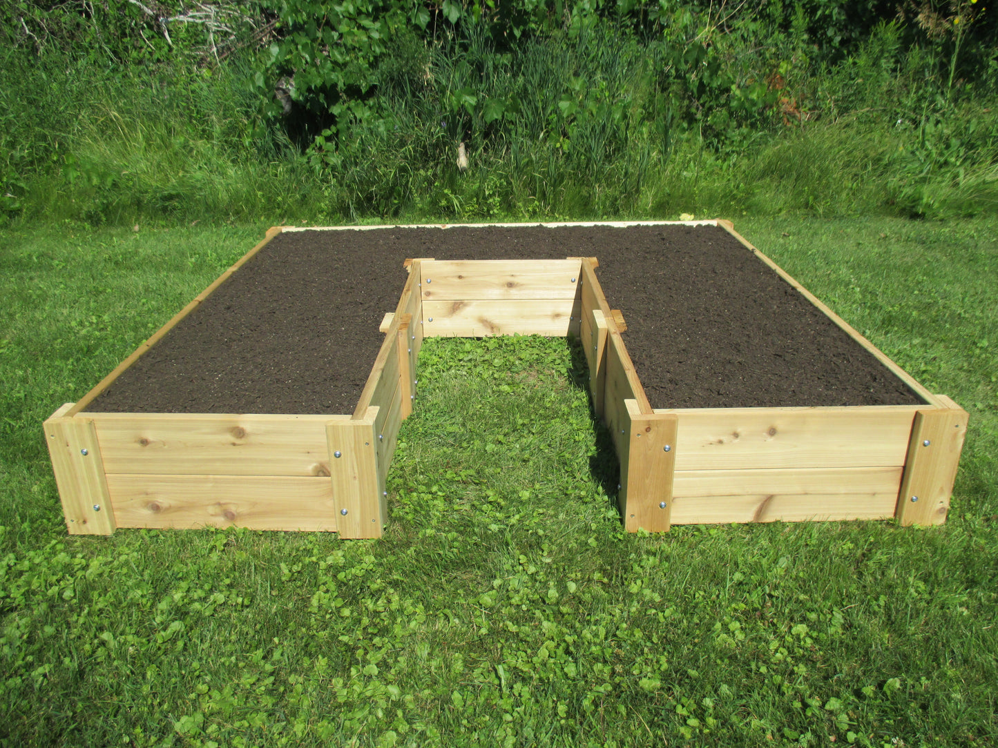 Cedar Raised Garden Bed - U-Shaped - 6' x 6' x 11"