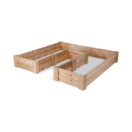 Cedar Raised Garden Bed - U-Shaped - 6' x 6' x 11"