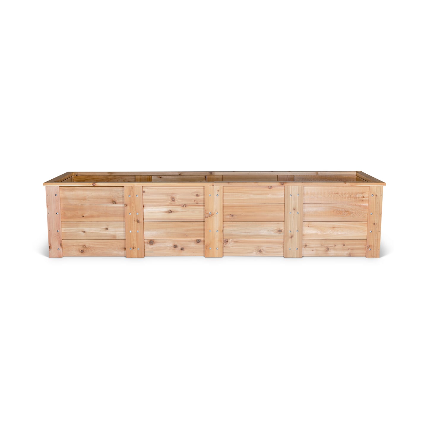 Cedar Raised Garden Bed With Trim Kit - 2' x 8' x 22"