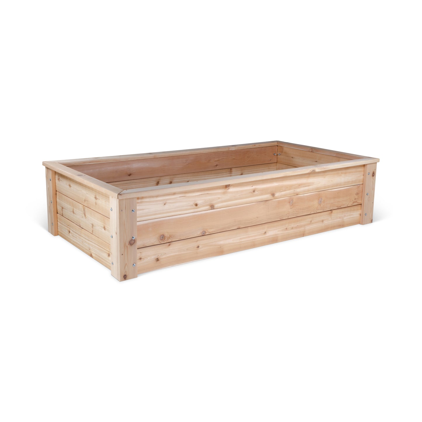 Cedar Raised Garden Bed With Trim Kit - 3' x 6' x 16.5"