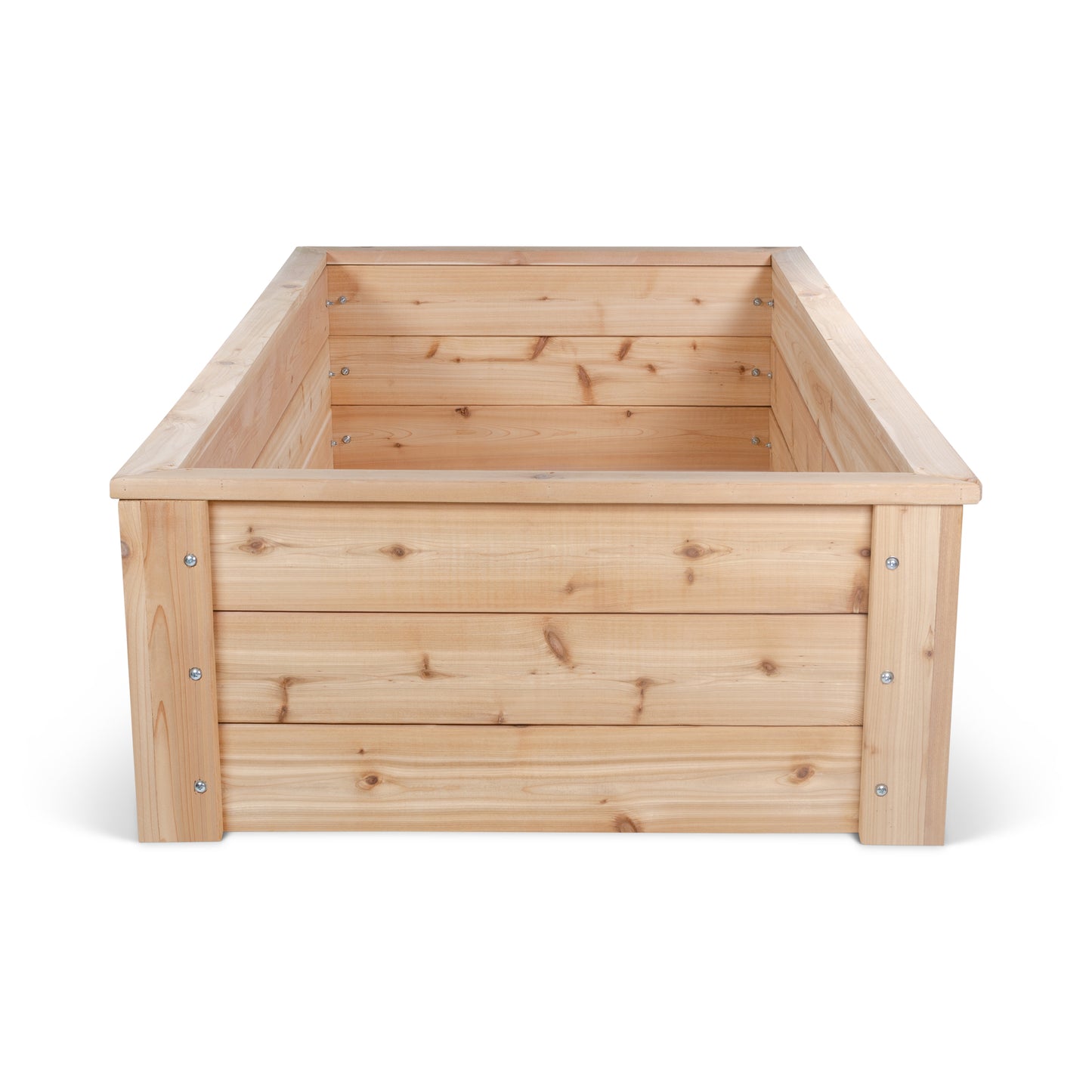 Cedar Raised Garden Bed With Trim Kit - 3' x 6' x 16.5"