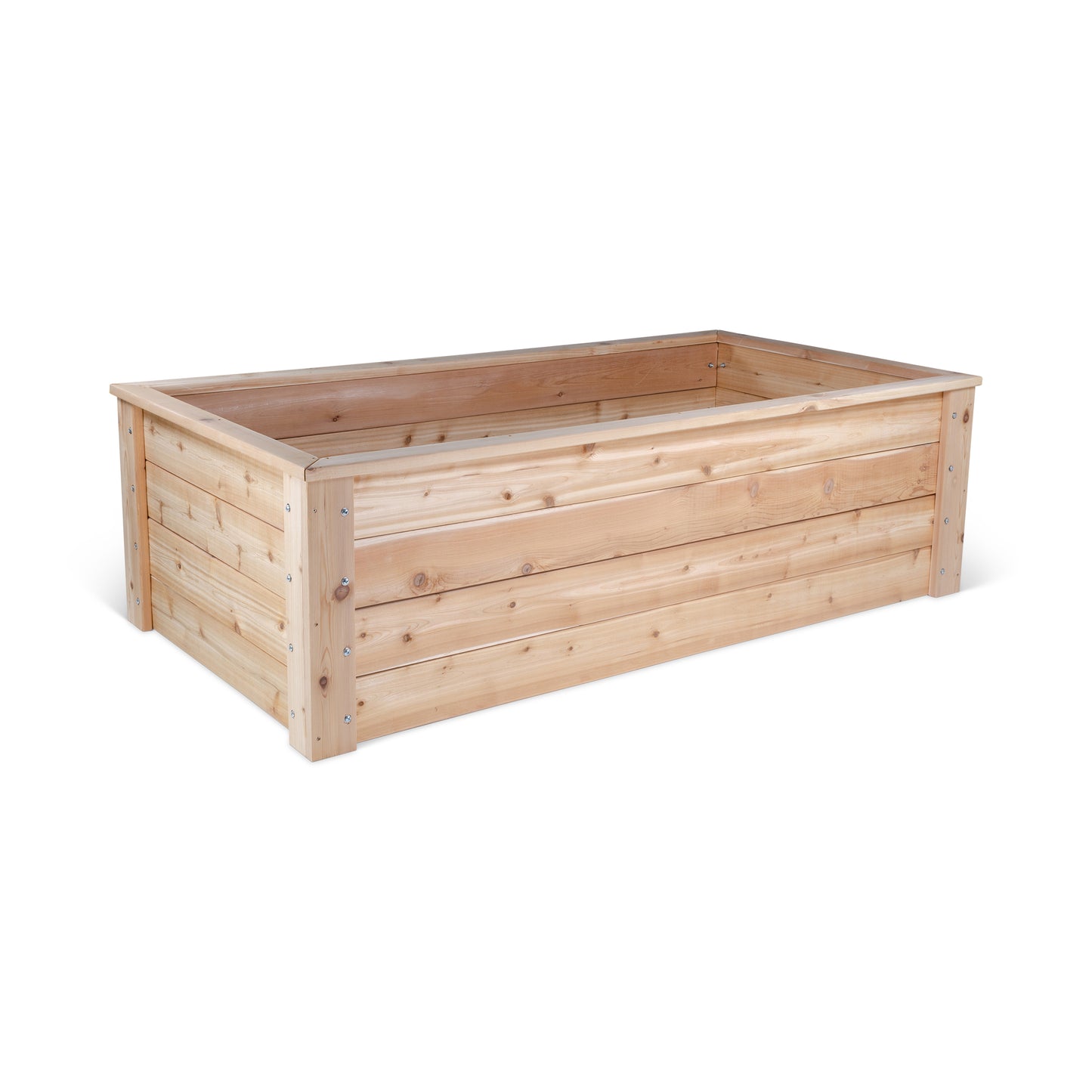 Cedar Raised Garden Bed With Trim Kit - 3' x 6' x 22"