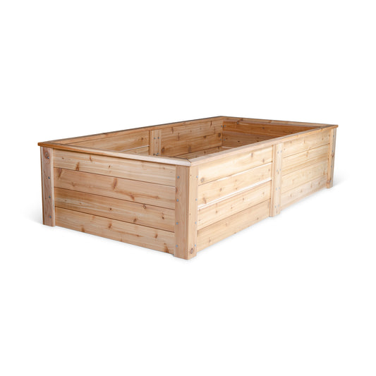 Cedar Raised Garden Bed With Trim Kit - 4' x 8' x 22"